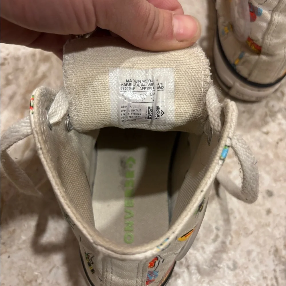 Kids converse insect sneakers size 12